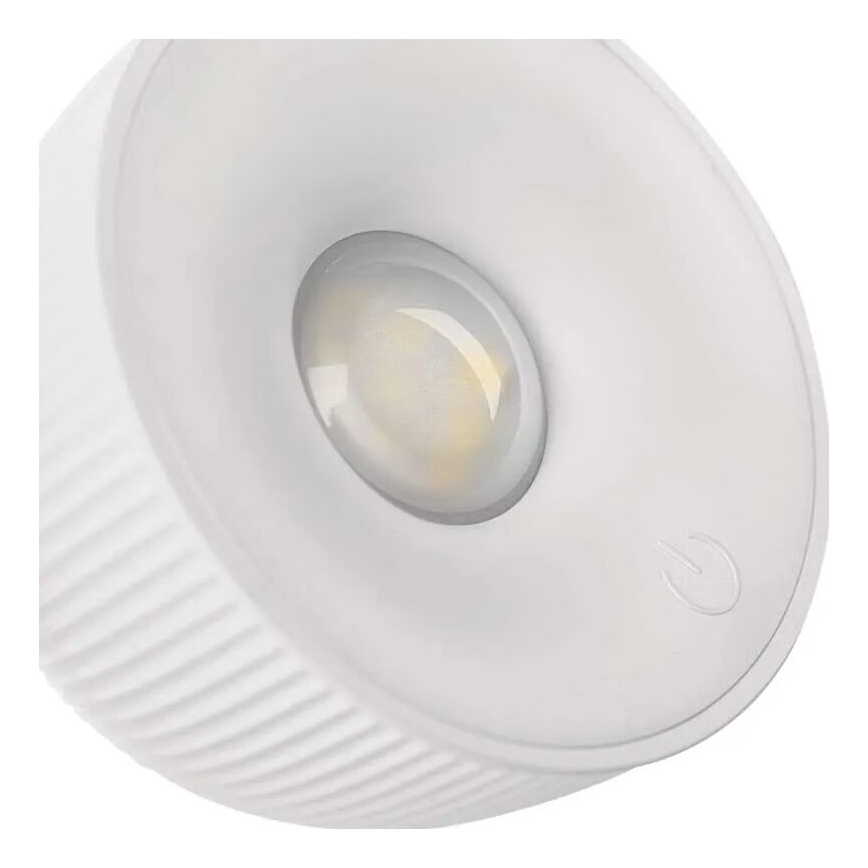 LED Stmievateľná nabíjacia stolná lampa magnetická 4v1 LED/4,2W/3,7V 4000K 1200mAh biela