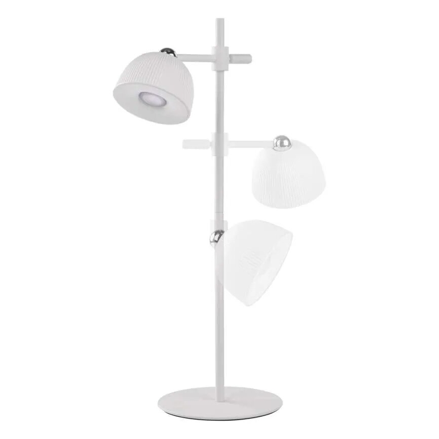 LED Stmievateľná nabíjacia stolná lampa magnetická 4v1 LED/4,2W/3,7V 4000K 1200mAh biela