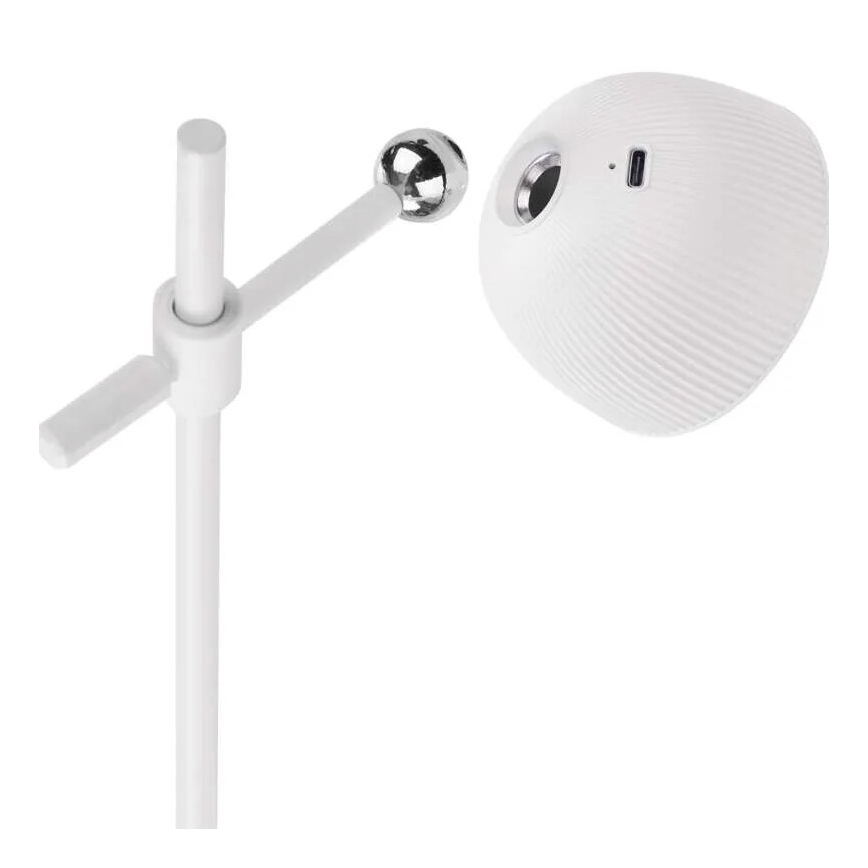 LED Stmievateľná nabíjacia stolná lampa magnetická 4v1 LED/4,2W/3,7V 4000K 1200mAh biela