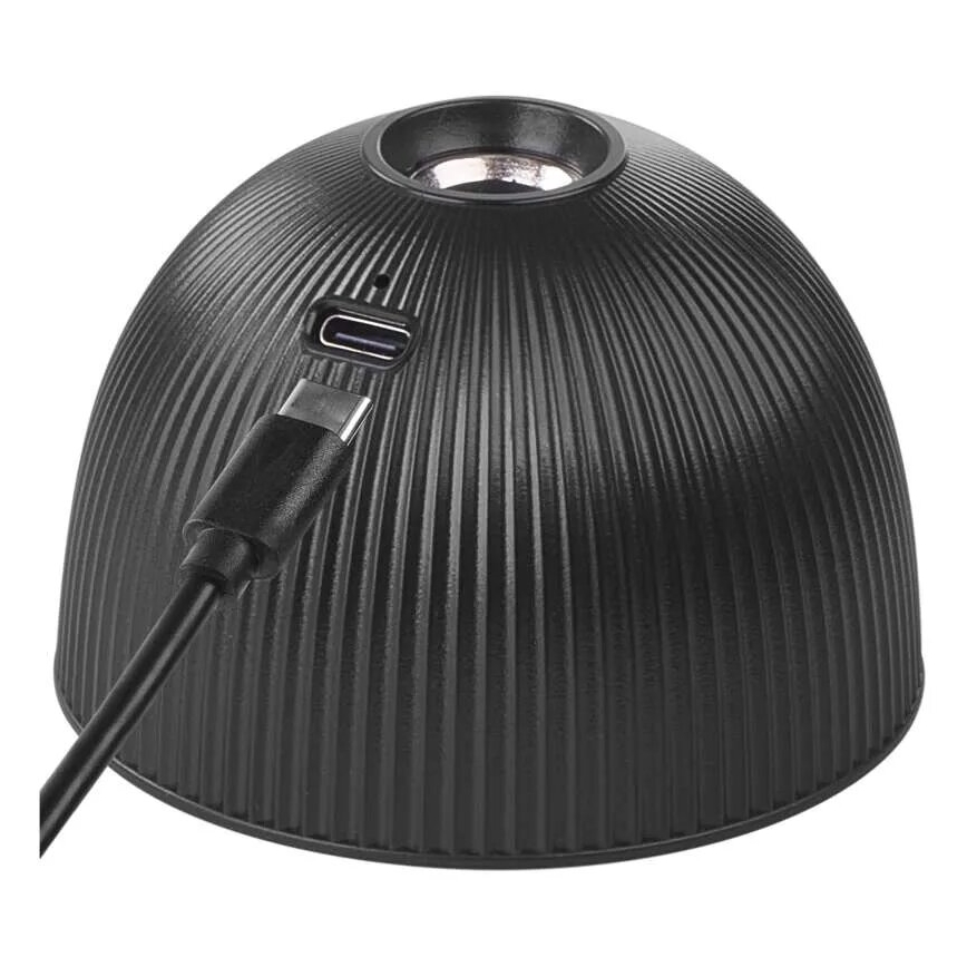 LED Stmievateľná nabíjacia stolná lampa magnetická 4v1 LED/4,2W/3,7V 4000K 1200mAh čierna