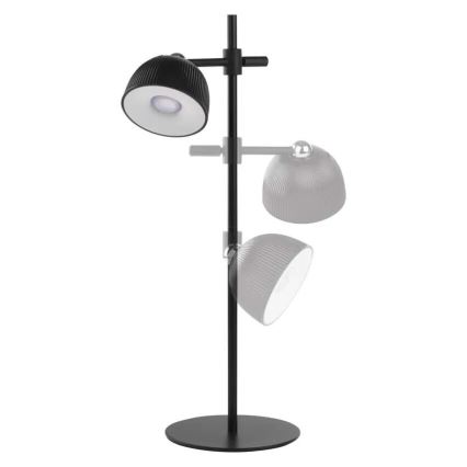 LED Stmievateľná nabíjacia stolná lampa magnetická 4v1 LED/4,2W/3,7V 4000K 1200mAh čierna