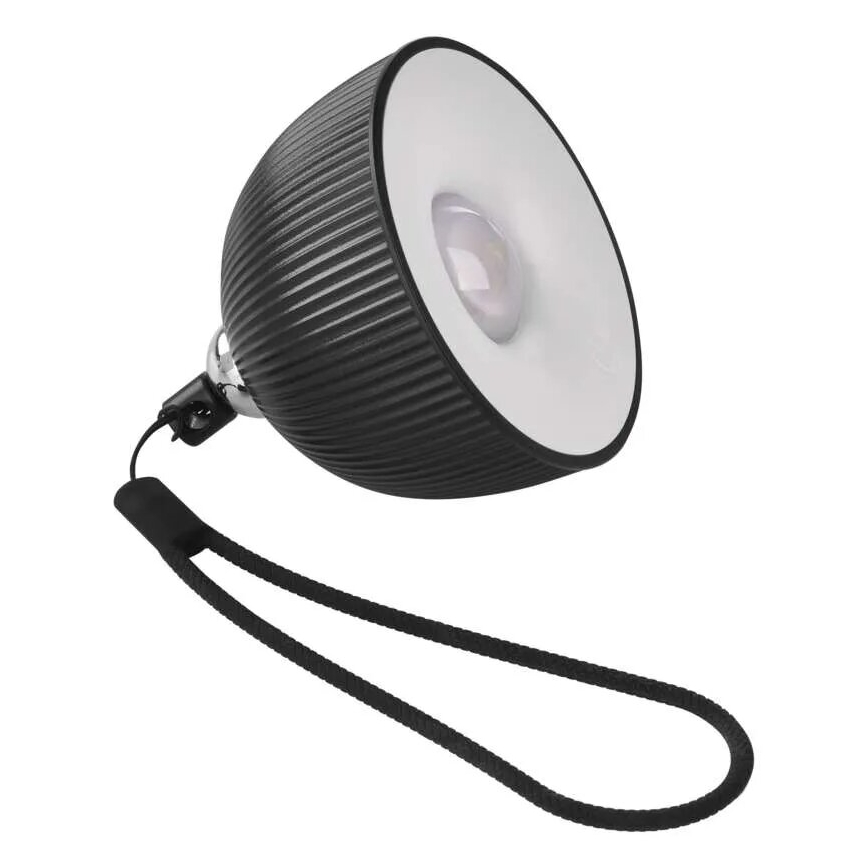 LED Stmievateľná nabíjacia stolná lampa magnetická 4v1 LED/4,2W/3,7V 4000K 1200mAh čierna