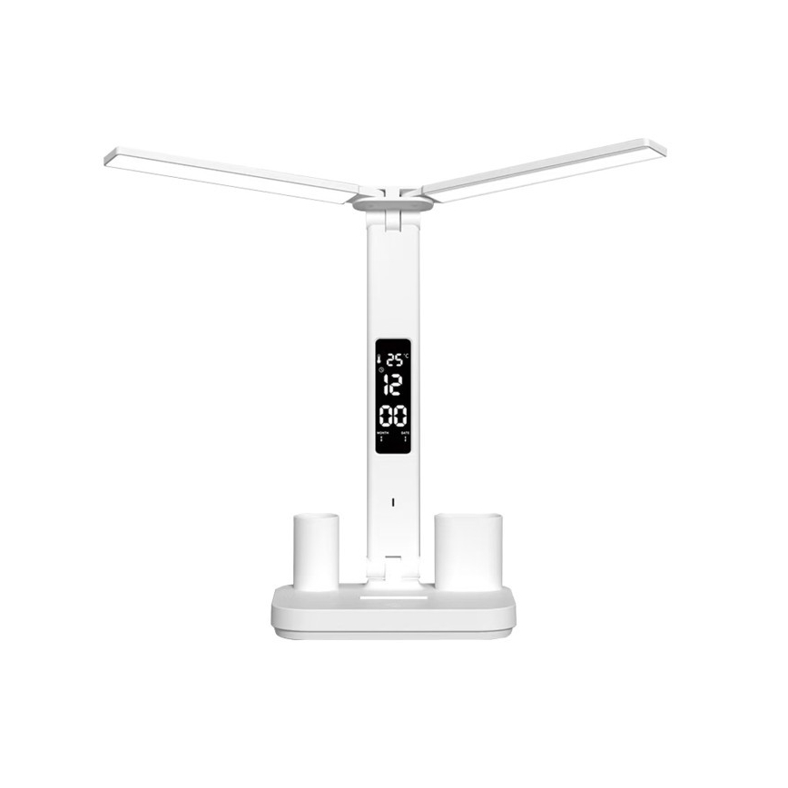 LED Stmievateľná nabíjacia stolová lampa NOBLITE P LED/5W/5V 3000/4000/6000K 2200 mAh biela