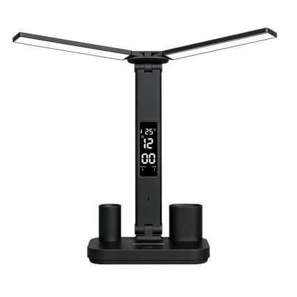LED stmievateľná nabíjateľná stolová lampa NOBLITE P LED/5W/5V 3000/4000/6000K 2200 mAh čierna