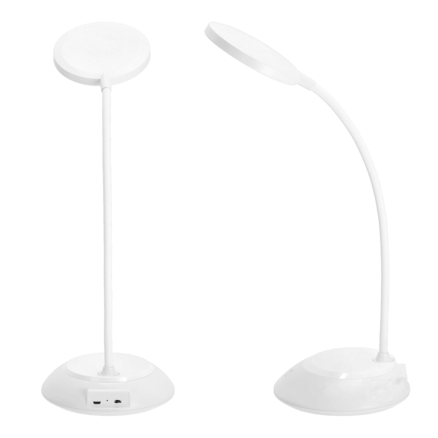 LED Stmievateľná nabíjacia stolná lampa VISUA LED/5W/5V 3000-5000K 1200 mAh biela
