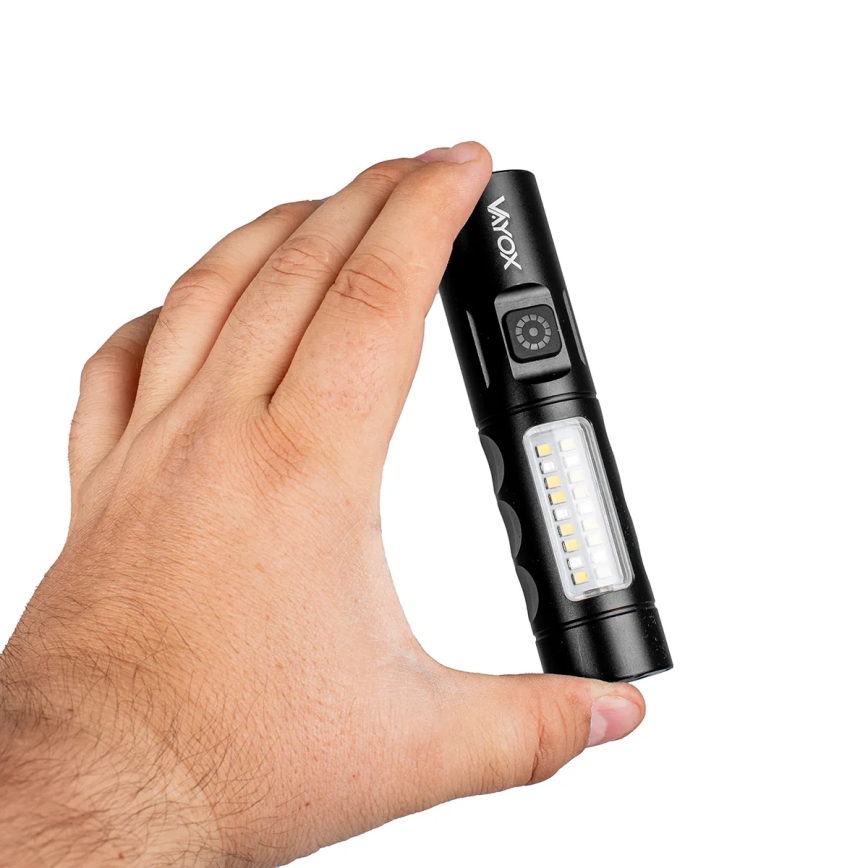 LED stmievateľná nabíjateľná baterka s červeným svetlom LED/5W/5V IPX4 250 lm 2000 mAh