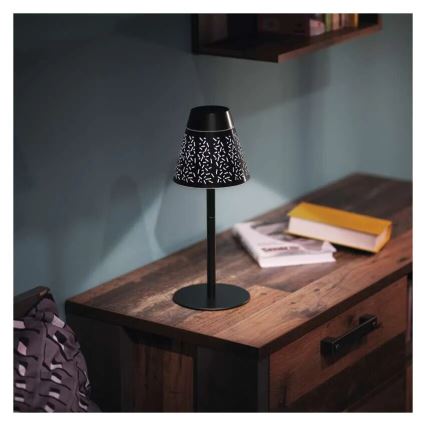 LED Stmievateľná nabíjacia vonkajšia stolná lampa LED/4,2W/5V 2200mAh IP44