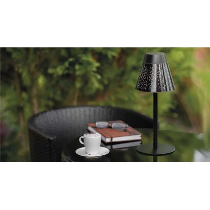 LED Stmievateľná nabíjacia vonkajšia stolná lampa LED/4,2W/5V 2200mAh IP44