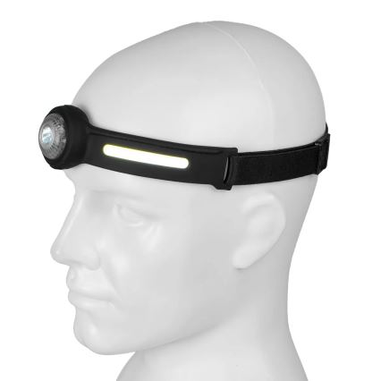 Stmievateľná nabíjateľná LED čelovka s červeným svetlom, 5V, IPX4, 550 lm, 600 mAh