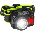 LED stmievateľná nabíjateľná čelovka so snímačom a červeným svetlom LED/6W/5V/3xAAA IP66 500 lm 1200 mAh