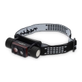 LED stmievateľná nabíjateľná hliníková čelovka LED/10W/5V 2200 mAh IPX8 čierna