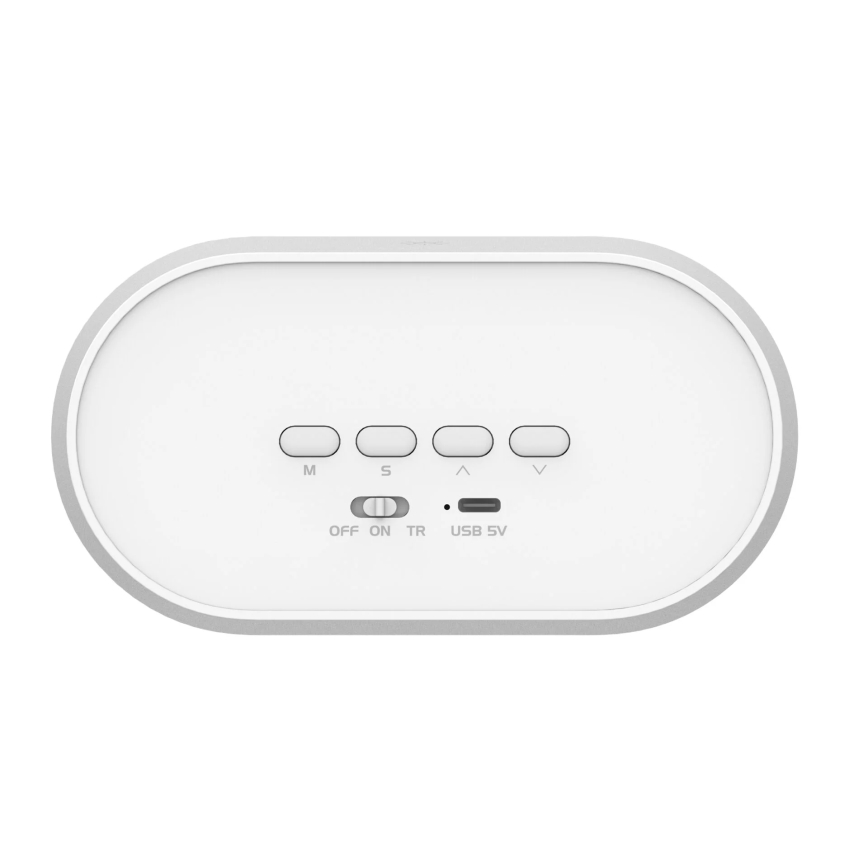 LED Stmievateľná nočná lampička s budíkom BUNNY LED/1,2W/5V 3000K