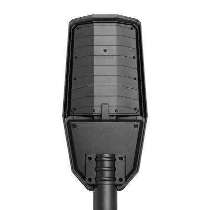 LED stmievateľná ulicová lampa so senzorom a solárnym panelom KOBRA LED/400W/3,2V 24000 mAh IP65 antracit + diaľkové ovládanie