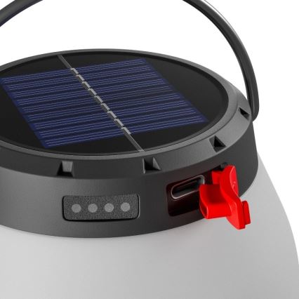 LED Stmievateľná prenosná solárna nabíjacia lampa LUMINA ORB LED/5V 800 mAh