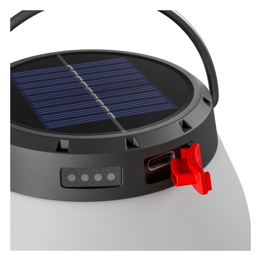 LED Stmievateľná prenosná solárna nabíjacia lampa LUMINA ORB LED/5V 800 mAh