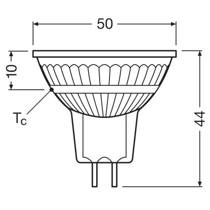 LED stmievateľná reflektorová žiarovka MR16 GU5,3/5W/12V 4000K 36° CRI 90 - Osram