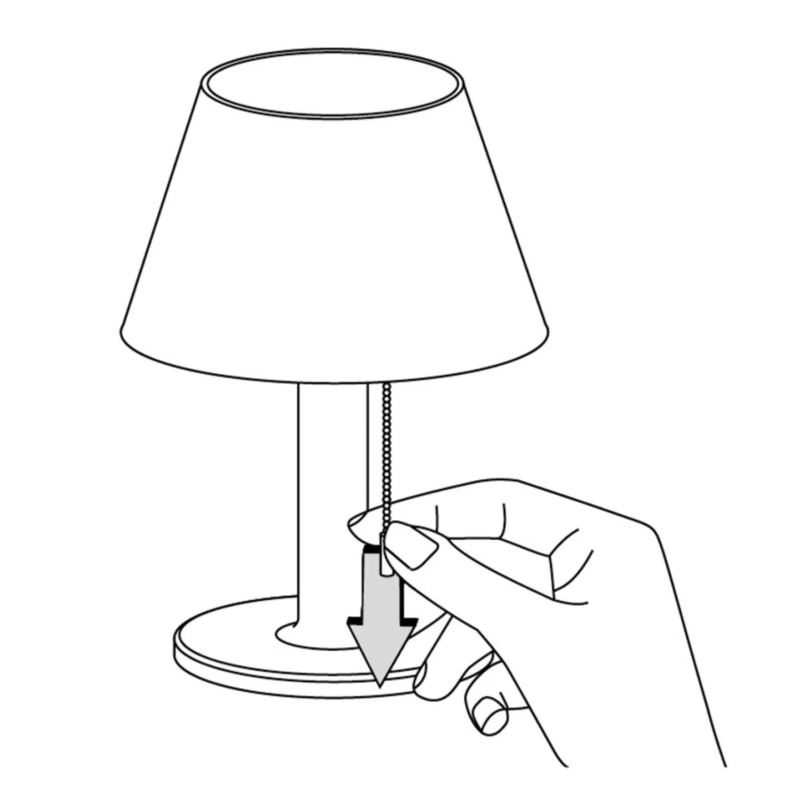 LED Stmievateľná solárna lampa VIOLA LED/3,7V 1200 mAh IP44