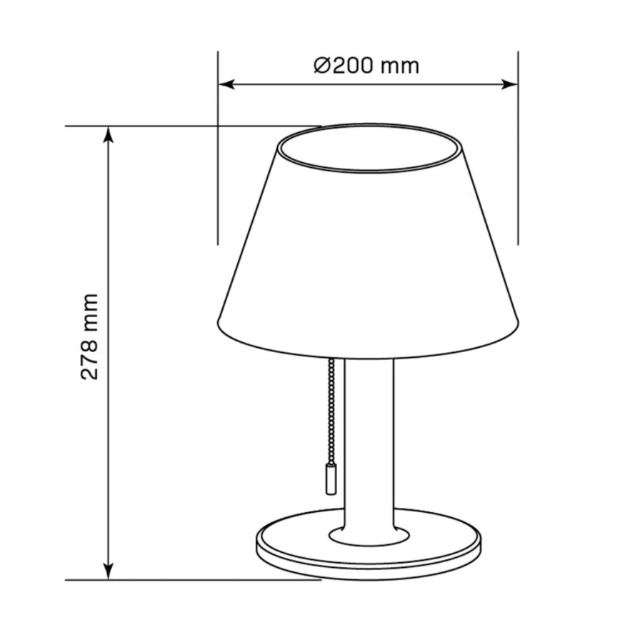 LED Stmievateľná solárna lampa VIOLA LED/3,7V 1200 mAh IP44