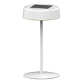 LED stmievateľná solárna nabíjacia stolová lampa VIVIEN LED/3W/5V 2700K 1600 mAh IP54 biela