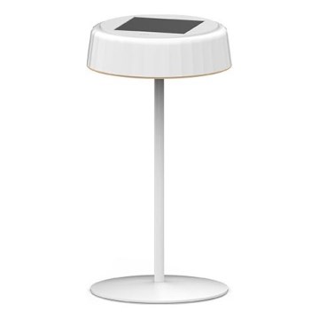 LED stmievateľná solárna nabíjacia stolová lampa VIVIEN LED/3W/5V 2700K 1600 mAh IP54 biela