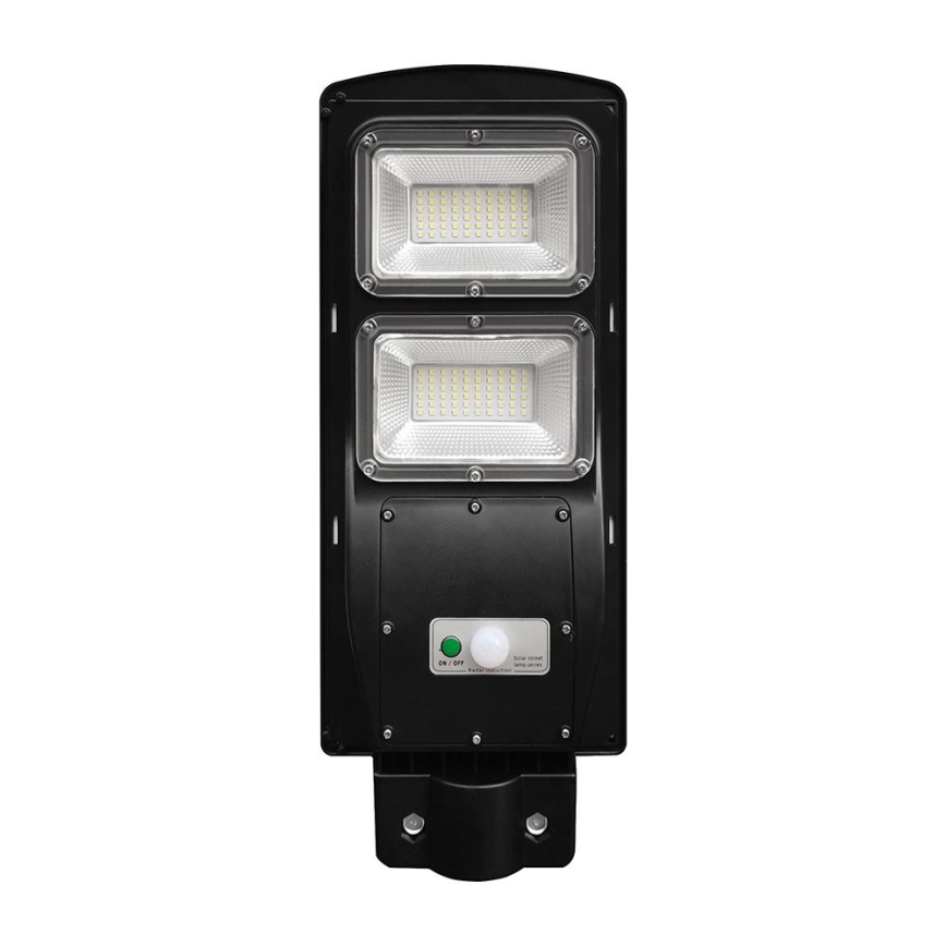 LED Stmievateľná solárna pouličná lampa so senzorom pohybu a súmraku LED/8W/3,2V 6000K IP65 9000 mAh čierna + diaľkové ovládanie