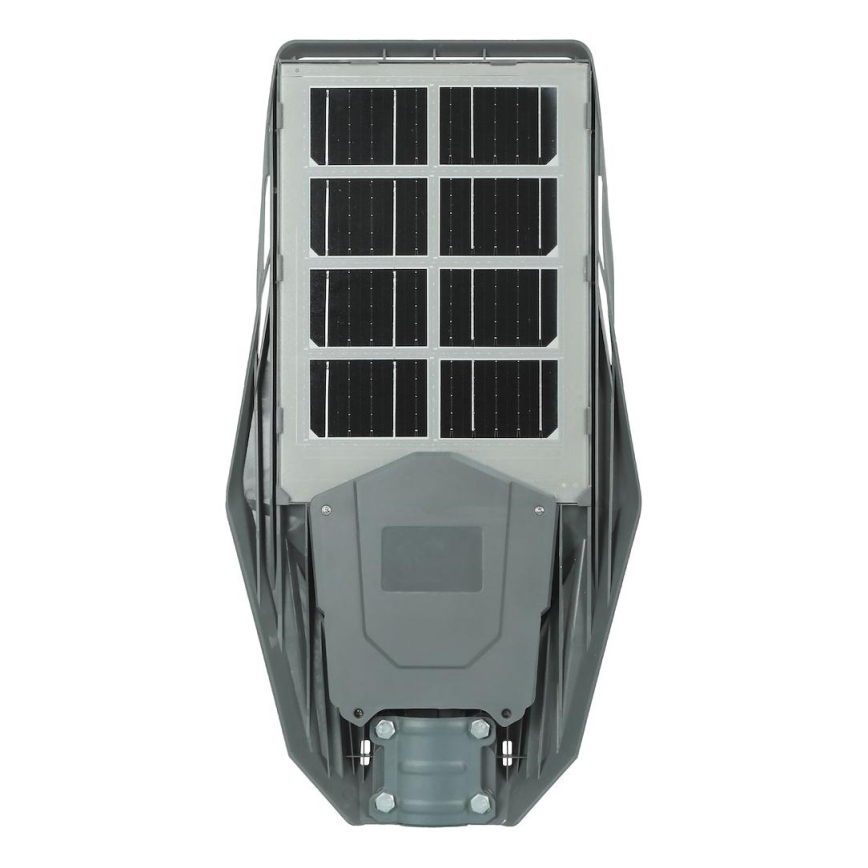 LED Stmievateľná solárna pouličná lampa so senzorom KERS LED/300W/3,2V 6500K 8000 mAh IP65 šedá + diaľkové ovládanie