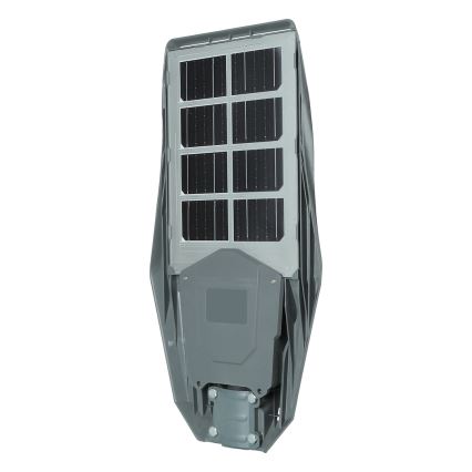 LED Stmievateľná solárna pouličná lampa so senzorom KERS LED/300W/3,2V 6500K 8000 mAh IP65 šedá + diaľkové ovládanie