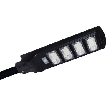 LED stmievateľná solárna pouličná lampa so senzorom URBI LED/11W/3,2V 6500K 15000 mAh IP54 + diaľkové ovládanie