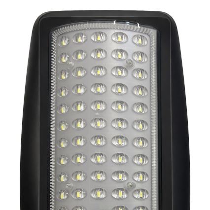 LED stmievateľné solárne pouličné svietidlo so senzorom VENICE LED/50W/3,2V 4000 mAh IP65 čierne + diaľkové ovládanie