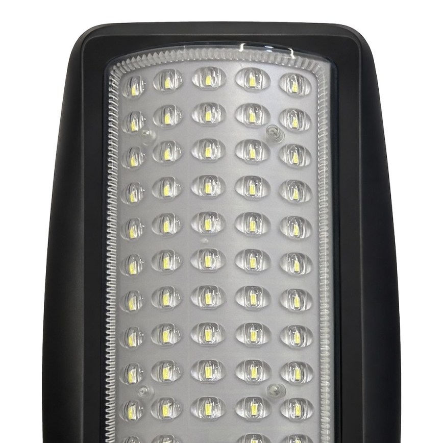LED stmievateľné solárne pouličné svietidlo so senzorom VENICE LED/50W/3,2V 4000 mAh IP65 čierne + diaľkové ovládanie