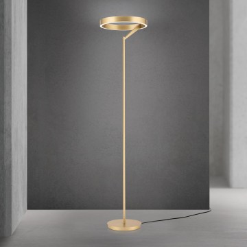 LED Stmievateľná stojacia lampa KOLK LED/40W/230V 2700/4000K zlatá