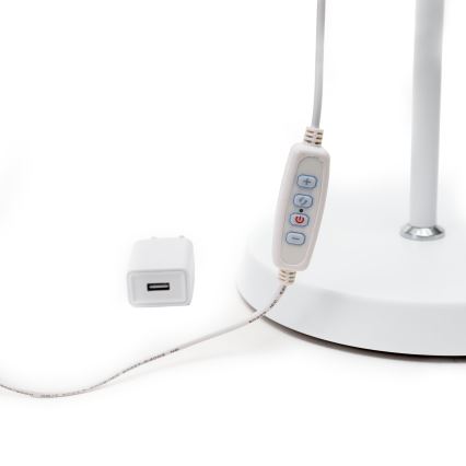 LED Stmievateľná stojacia lampa SIGNUS LED/10W/230V 3000/4500/6500K biela