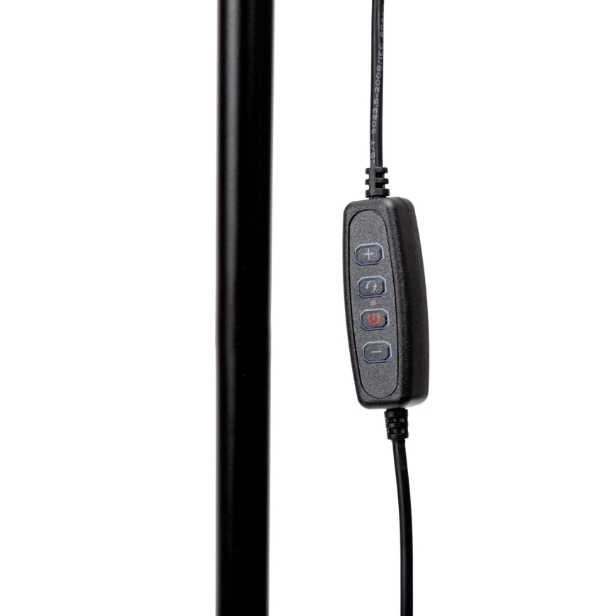 LED Stmievateľná stojacia lampa SIGNUS LED/10W/230V 3000/4500/6500K čierna