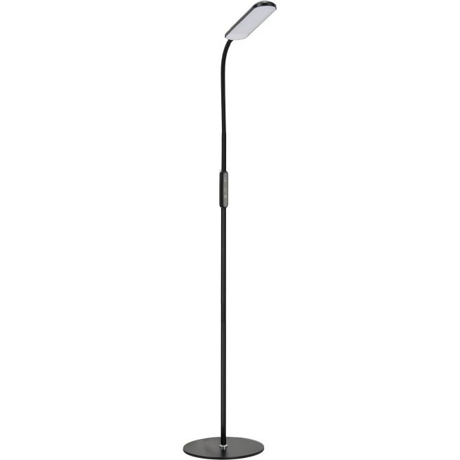 LED Stmievateľná stojacia lampa TEILO LED/10W/230V 3000/4000/6500K čierna + diaľkové ovládanie