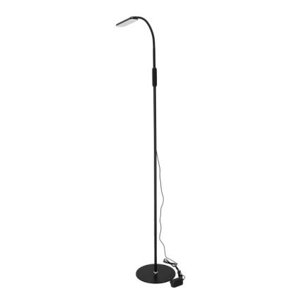 LED Stmievateľná stojacia lampa TEILO LED/10W/230V 3000/4000/6500K čierna + diaľkové ovládanie