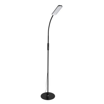 LED Stmievateľná stojacia lampa TEILO LED/10W/230V 3000/4000/6500K čierna + diaľkové ovládanie