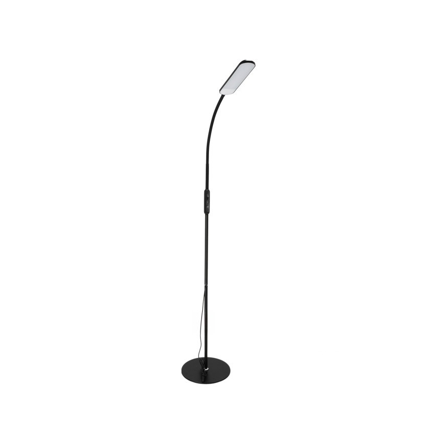 LED Stmievateľná stojacia lampa TEILO LED/10W/230V 3000/4000/6500K čierna + diaľkové ovládanie