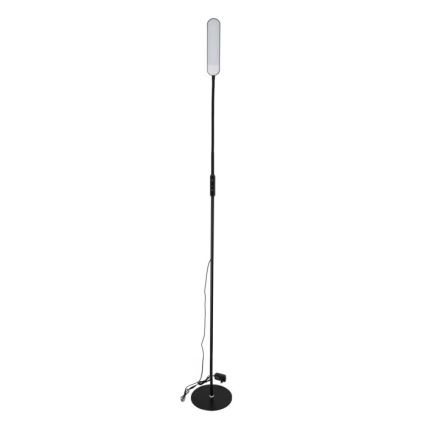 LED Stmievateľná stojacia lampa TEILO LED/10W/230V 3000/4000/6500K čierna + diaľkové ovládanie