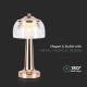 LED Stmievateľná dobíjacia dotyková stolná lampa LED/1W/5V 3000-6000K 1800 mAh rose gold