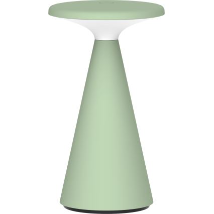 LED Stmievateľná dotyková vonkajšia stolná lampa PAROS LED/1,8W/5V USB 1800 mAh IP44 zelená