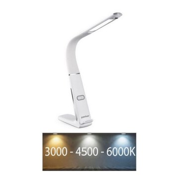 LED Stmievateľná stolná lampa s bezdrôtovým nabíjaním a senzorom LORD EVO LED/8W/230V 3000K/4500K/6000K biela