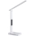LED Stmievateľná stolná lampa s bezdrôtovým nabíjaním QI, displejom a USB portom LED/7W/230V 3000-6000K biela