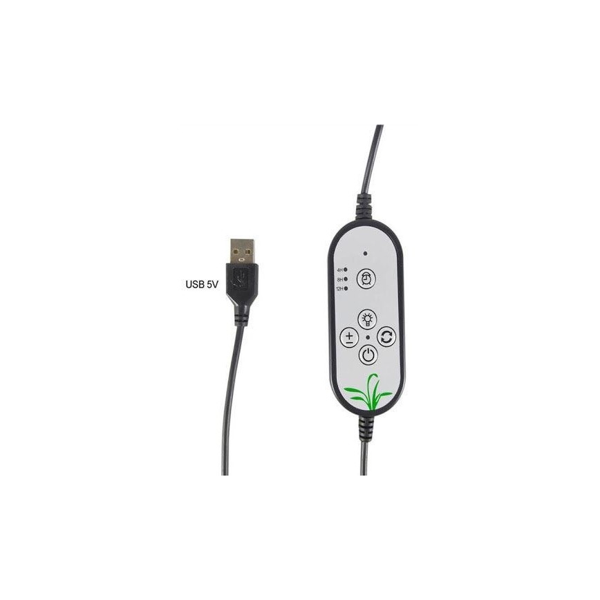 LED Stmievateľná stolná lampa s klipom na pestovanie rastlín LED/15W/5V