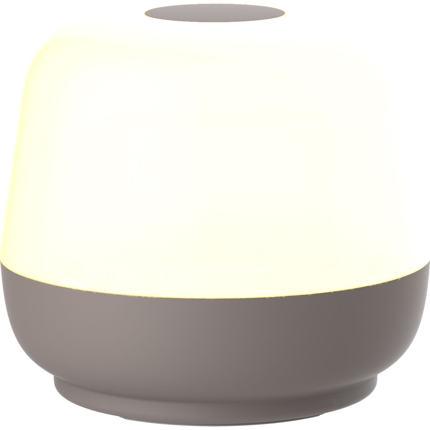 LED Stmievateľná dotyková vonkajšia stolná lampa SAMBA LED/1,2W/5V USB 1200 mAh IP44 šedá