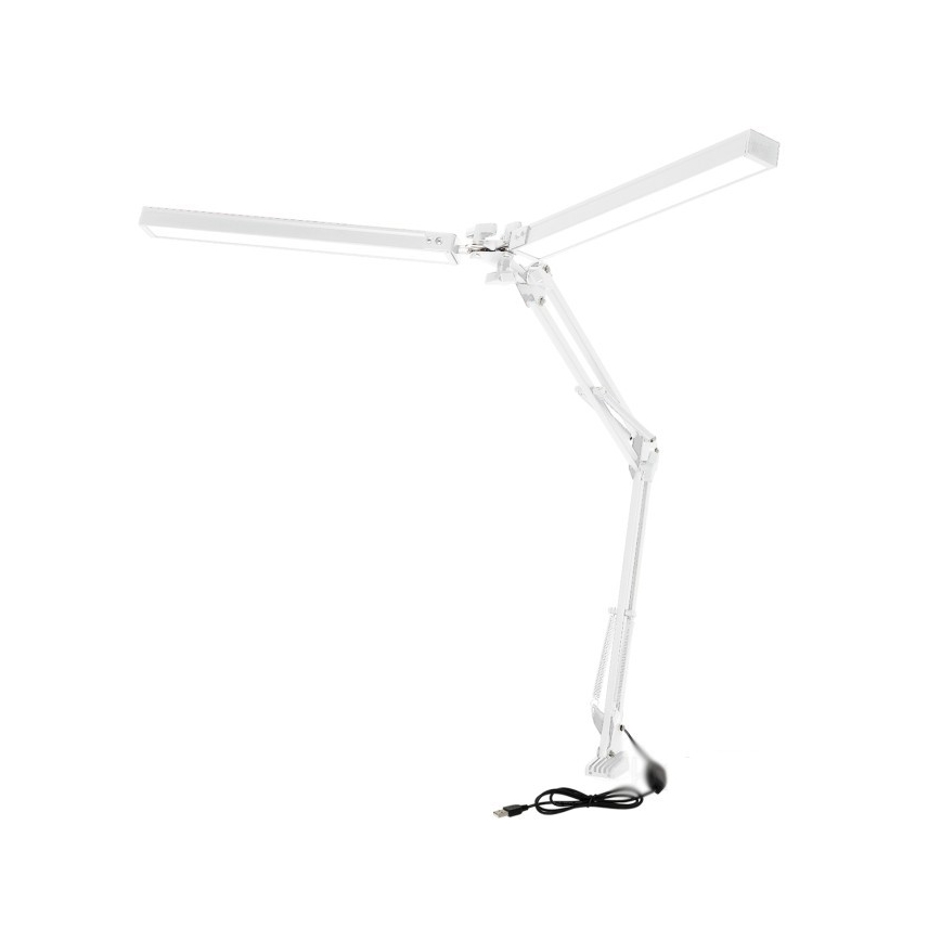 LED Stmievateľná stolná lampa TENUIX DUO 2xLED/14W/230V 3000-6000K biela