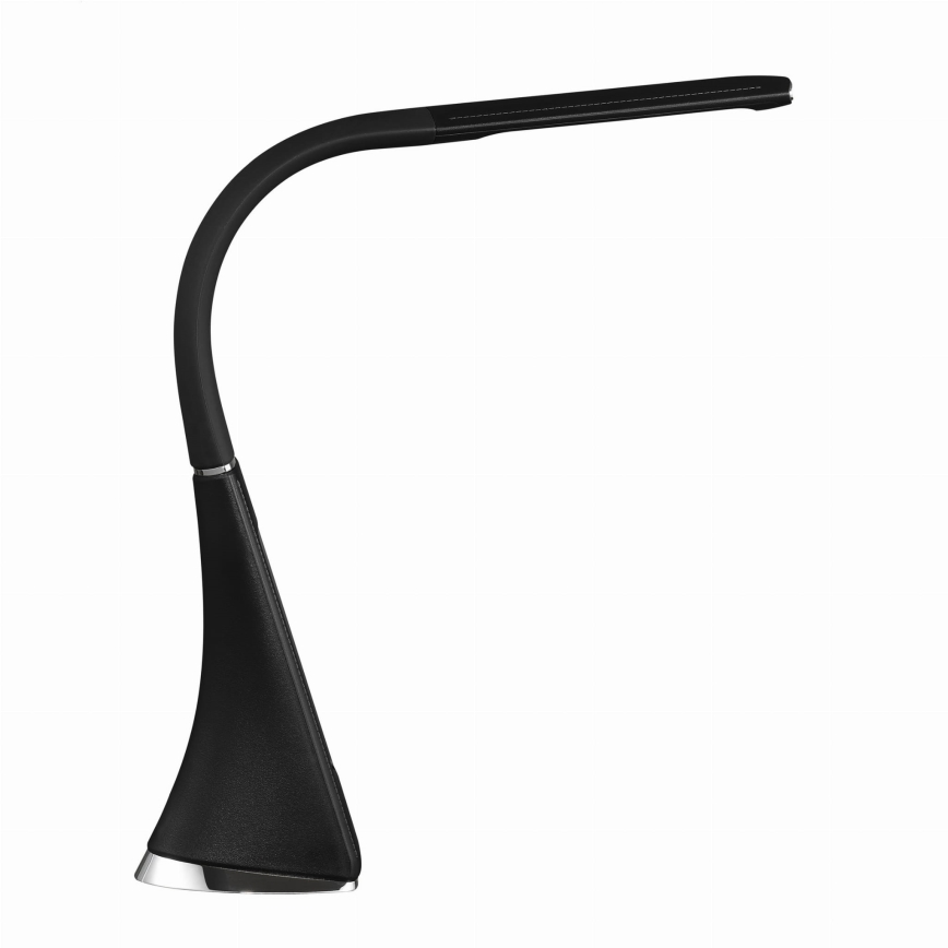 LED stmievateľná dotyková stolová lampa s displejom LED/7W/5V čierna