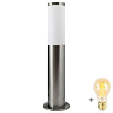 LED Stmievateľná vonkajšia lampa LIVIA 1xE27/6W/230V 2700-6500K Wi-Fi 45 cm IP44 strieborná