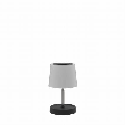 LED stmievateľná dotyková vonkajšia nabíjateľná stolná lampa LED/2W/5V IP44 1200 mAh sivá
