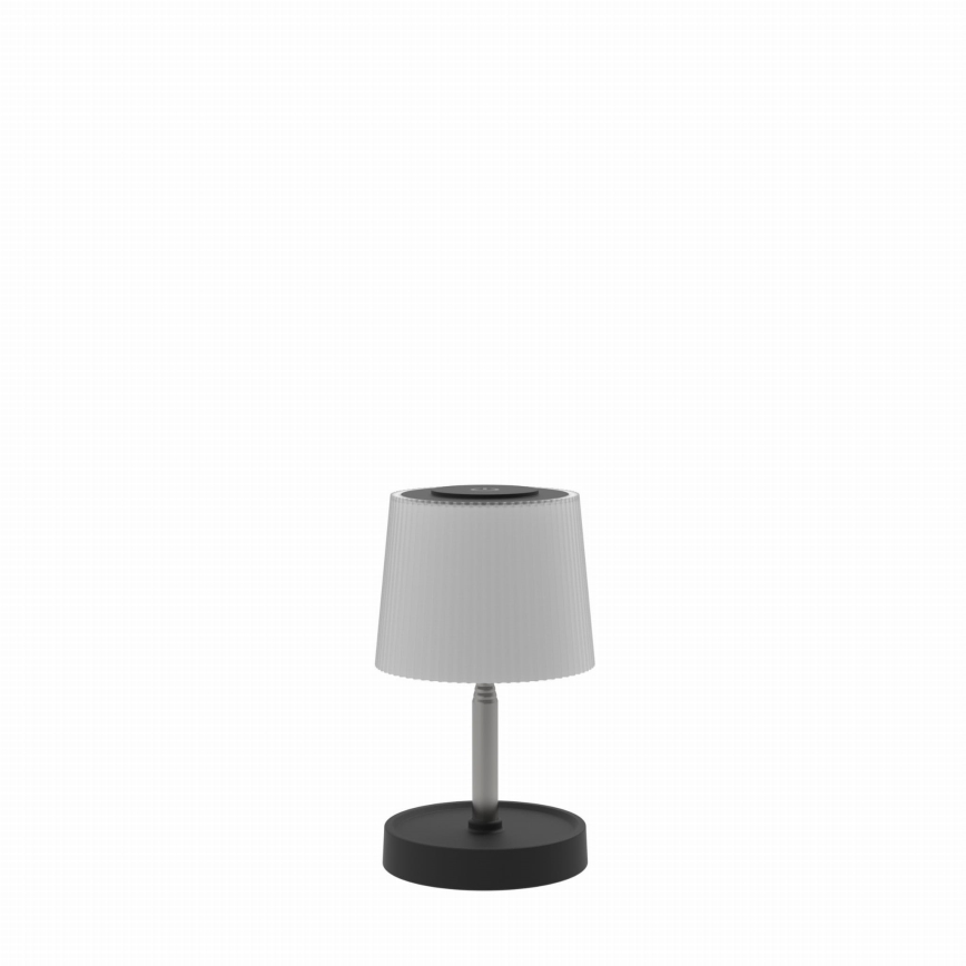 LED stmievateľná dotyková vonkajšia nabíjateľná stolná lampa LED/2W/5V IP44 1200 mAh sivá