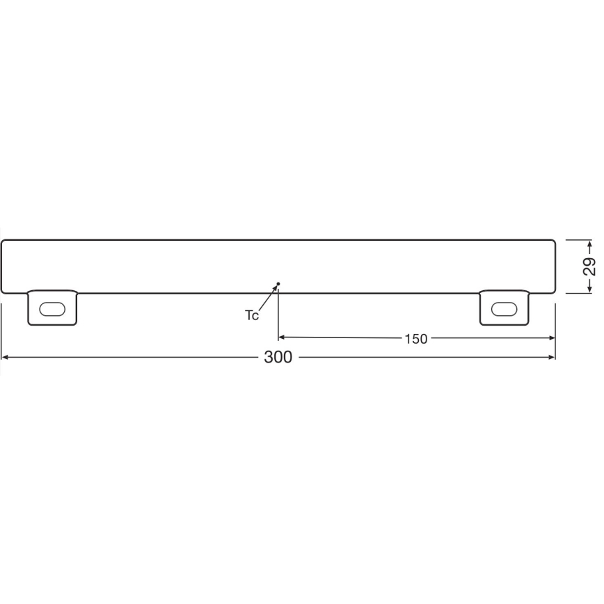 LED Stmievateľná žiarivková trubica S14s/3W/230V 2700K 30 cm CRI 90 - Osram